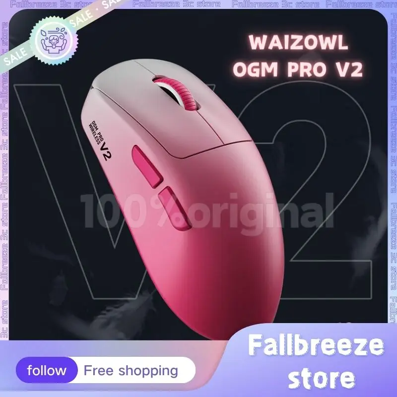 

Waizowl Ogm Pro V2 Gaming Mouse Lightweight 3 Mode Wireless Bluetooth 8k Paw3950 2.4gNordic 32000dpi Gamer Mouse Office For Pc