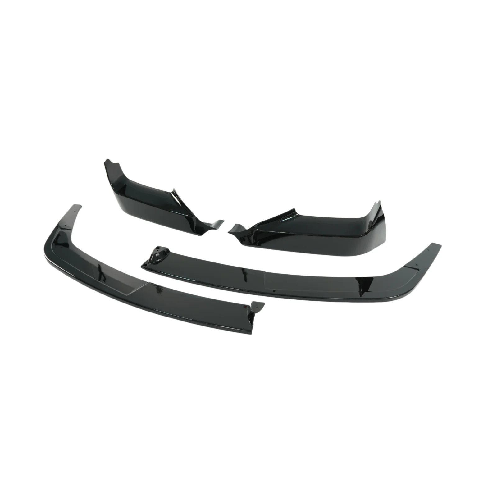 لسيارات BMW F06 F12 F13 640i 650i M-Sport 2012-2018 شفة ممتصة للصدمات الأمامية قطع غيار السيارات ABS بلاستيك ألياف الكربون نمط أسود لامع #5