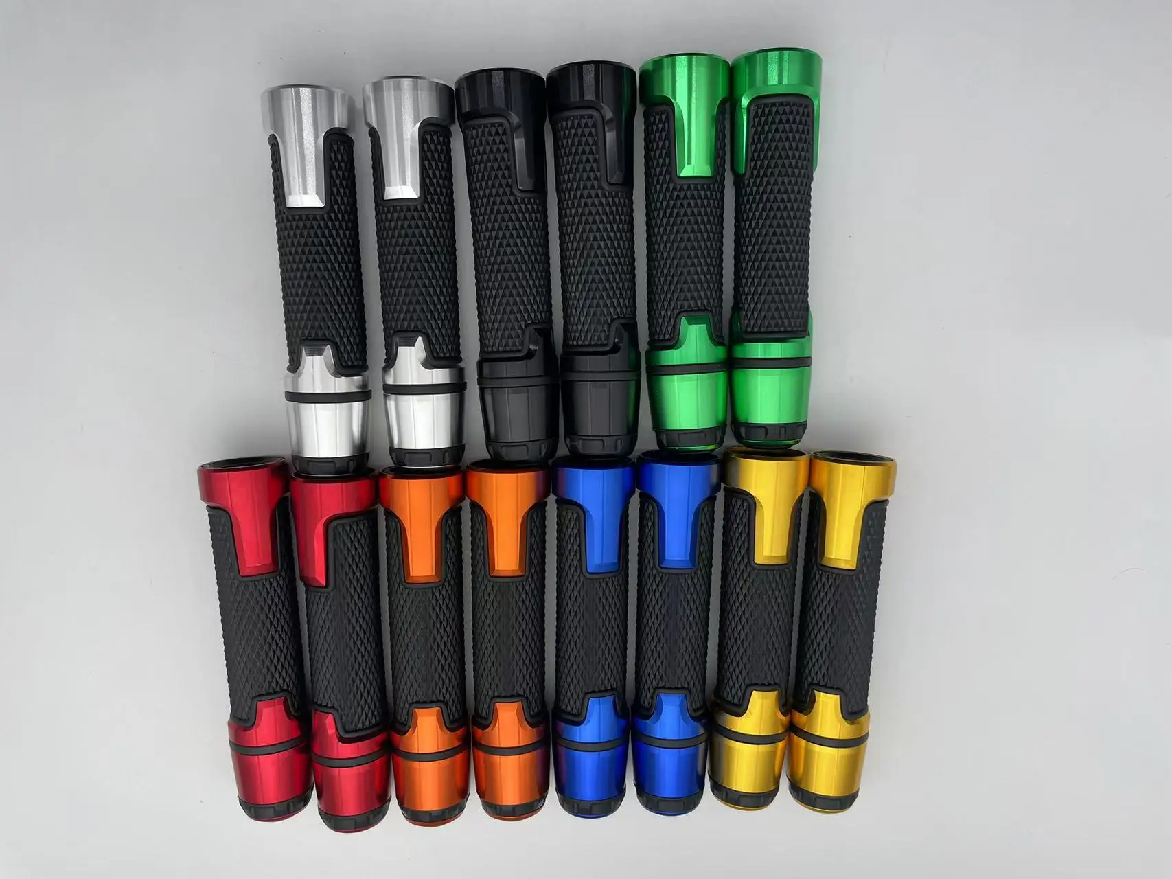 

7/8'' Motorcycle Grips Hand Bar Grips Rubber Anti-Slip Mountain Motocross Handlebar for Yamaha Kawasaki Universal Pit Bike