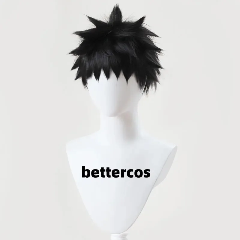 Candy 2025Uchiha Obito 30 cm Peruca Curta Preta Anime Cosplay Perucas Sintéticas Resistentes ao Calor