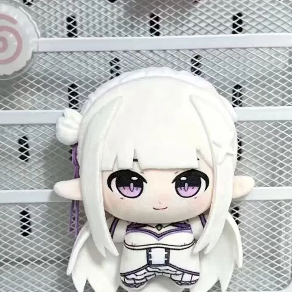 10cm Anime Re:Life in a different world from zero Emiria Plush Doll Pendant Stuffed Toy Keychain Collect XMAS Gift Backpack Doll