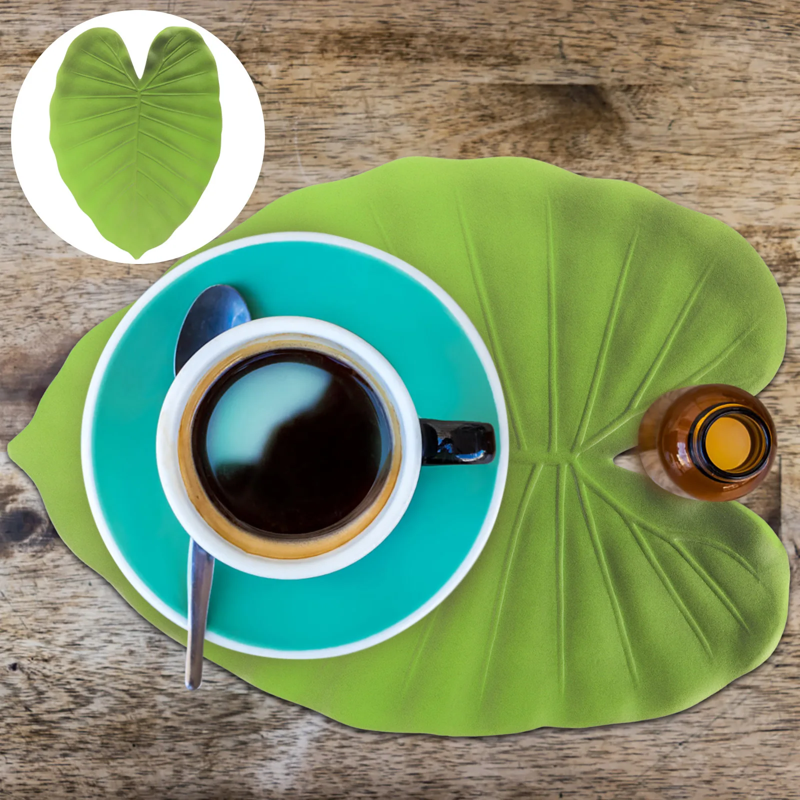 

Monstera Leaf Table Place Mat Heat Resistant Tabletop Decorative Leaf Table Mat Dining Room Decor Cup Coaster