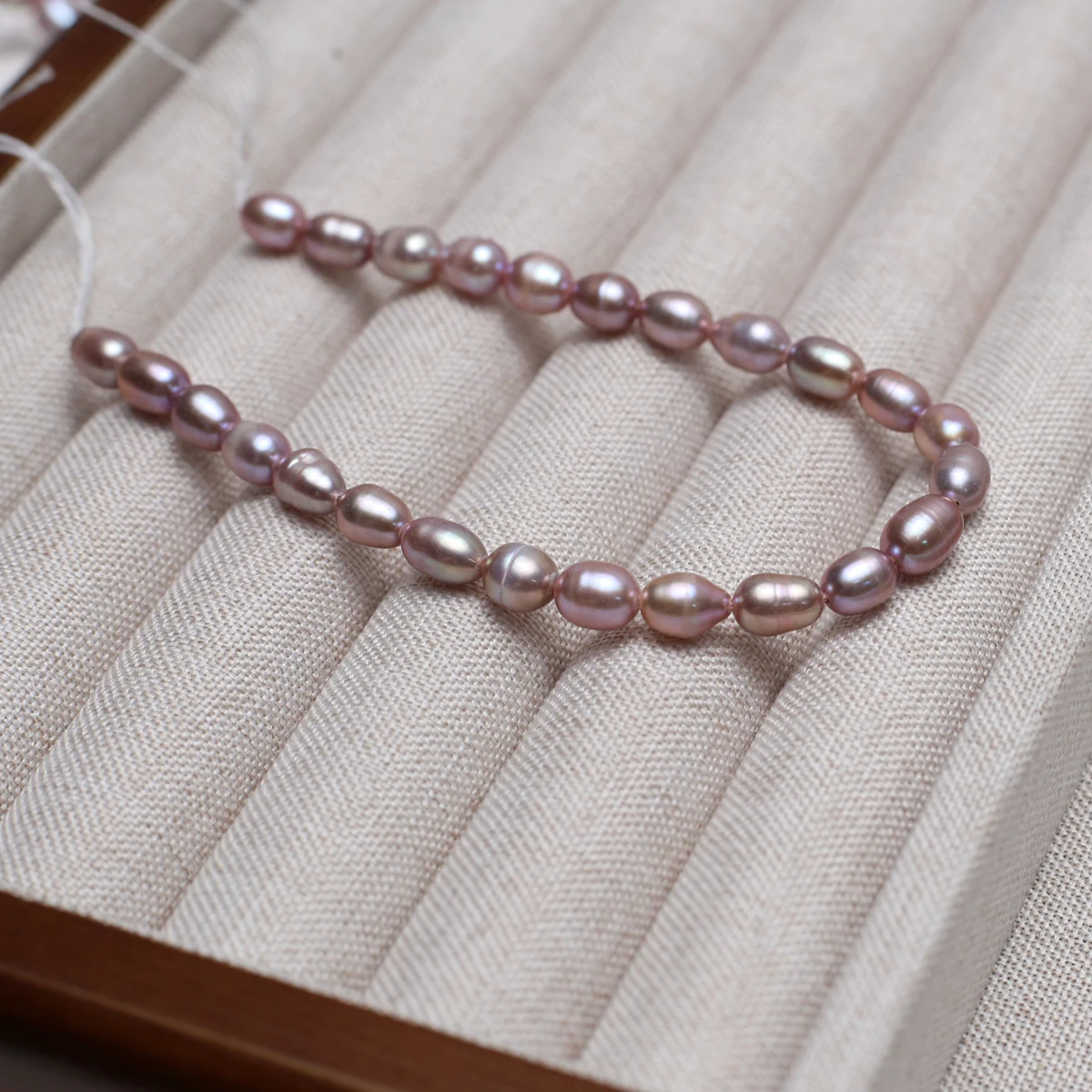4-8mm 4A Natural Freshwater Purple Rice-Shaped Pearls Bead Jewelry Make DIY Necklace Bracelet Accessories Women Wedding
