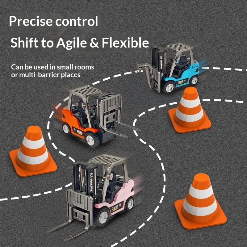 

Latest Electric HG4 Alloy Forklift Model Remote Controlled Mini Engineering Car Desktop Toy Proportional Scale 244