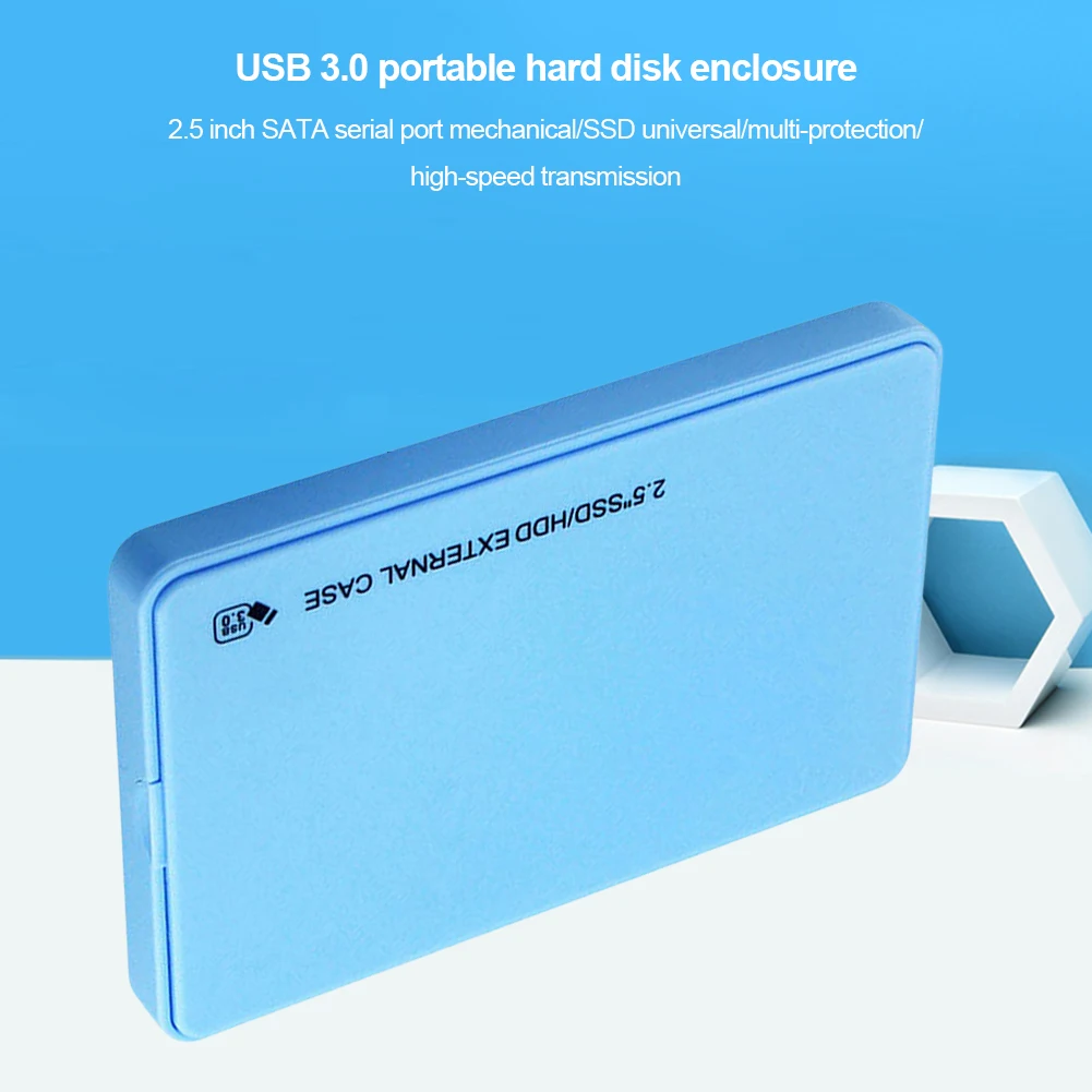 قرص صلب خارجي للكمبيوتر المحمول المحمول ، حافظة SSD ، واجهة نقل USB 3.0 ، كابل USB مدعوم ، قدرة 500GB ، 2.5"