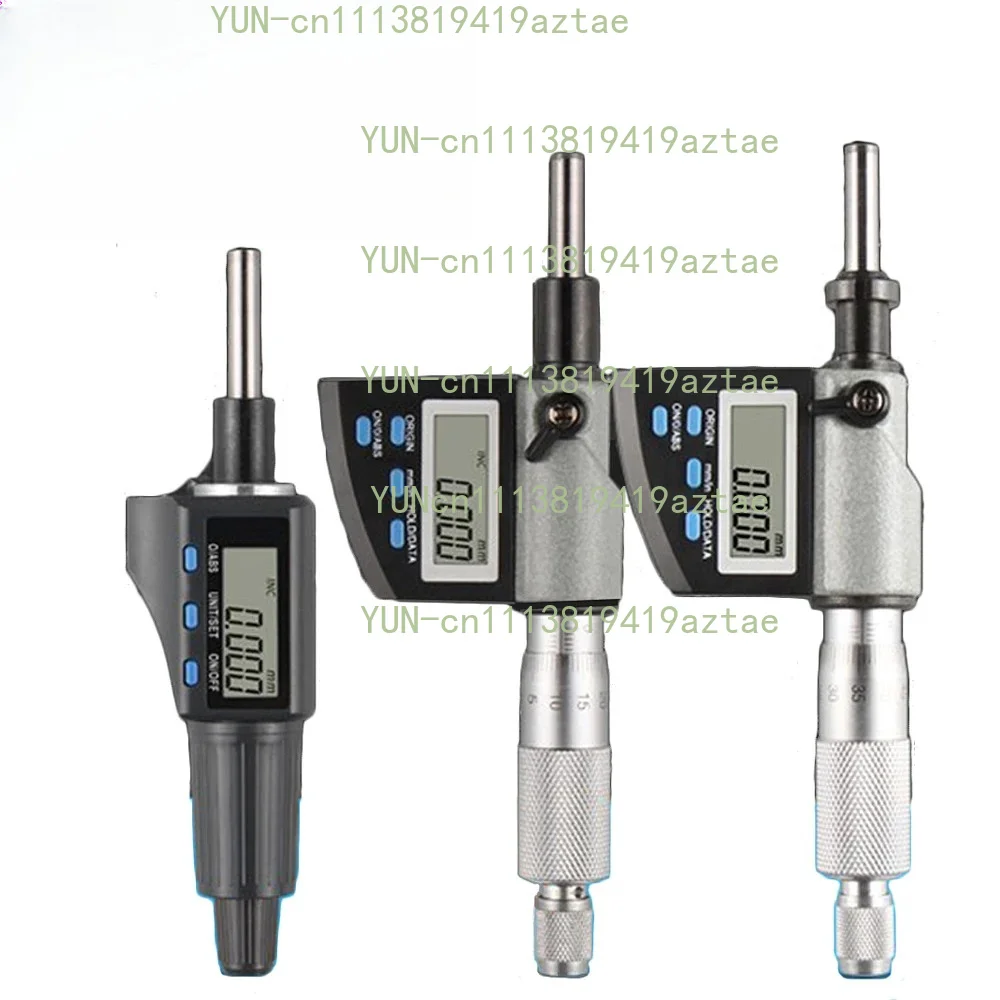 0-25mm Digital Display Micrometer with Engraved Measuring Tool Spiral Differential Head with Mounting Electronics