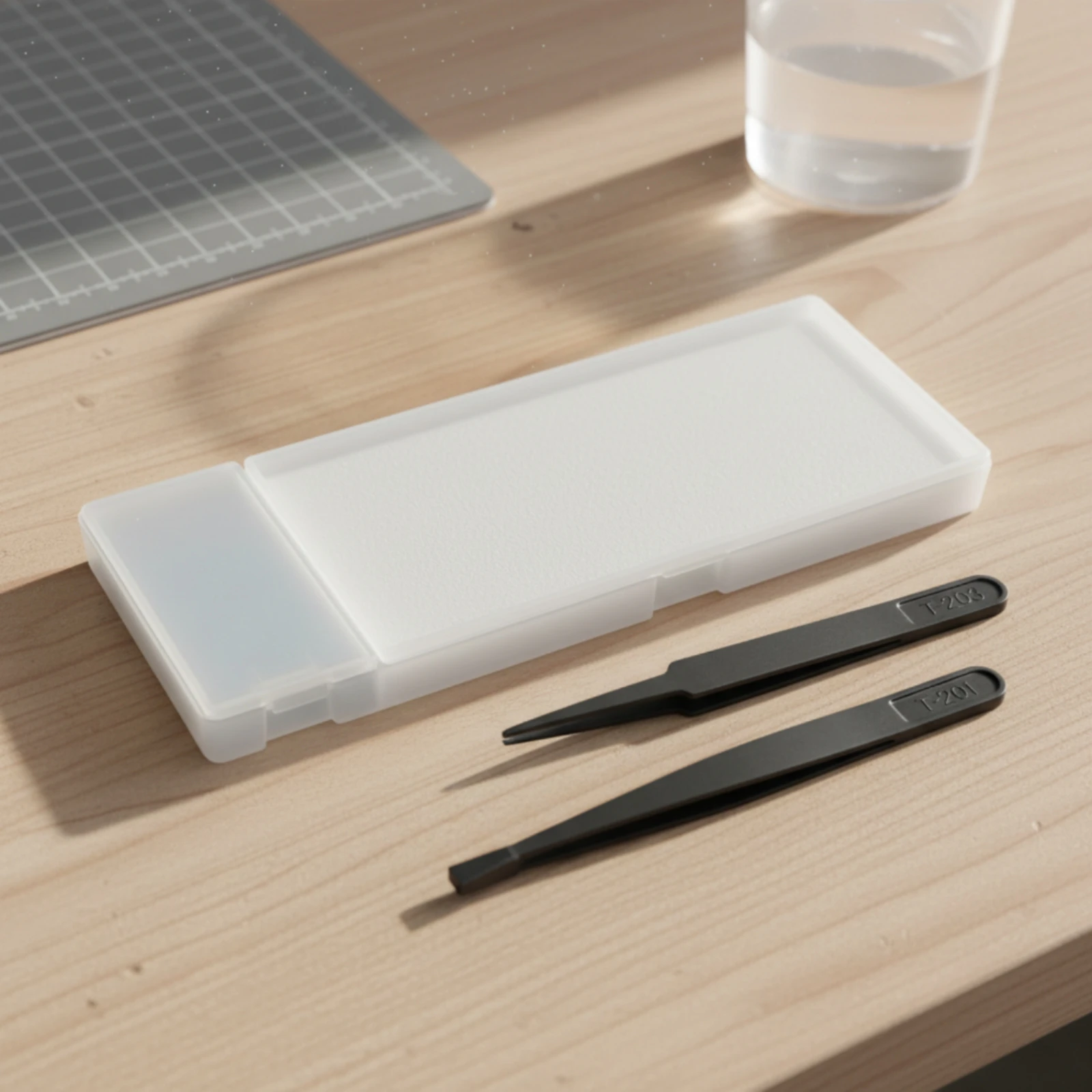 Wet Palette with Side Compartment Travel Ready Paint Tray for Model Builders Miniature Artwork and Studio Work