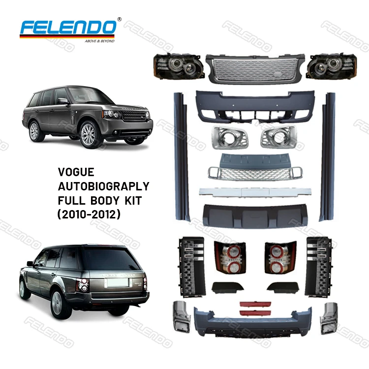 High Quality Car Body Kit For Range Rover Vogue 2002-2009 L322 Upgrade To Range A Rover 2010-2012 L322