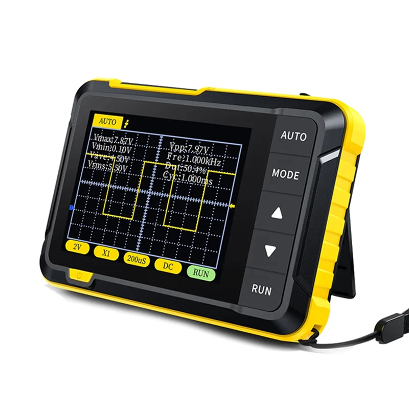 

FNIRSI DSO152 Mini Portable Digital Oscilloscope 200KHz Analog Bandwidth 2.5MS/s Real-Time Sampling Rate 800 VPP PWM Output