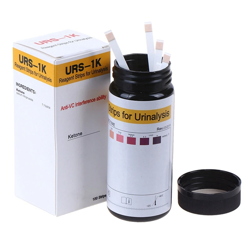 شرائط كيتون الرئيسية ، تحليل وزن البول ، شرائط كيتو ، 300 قطعة للزجاجة