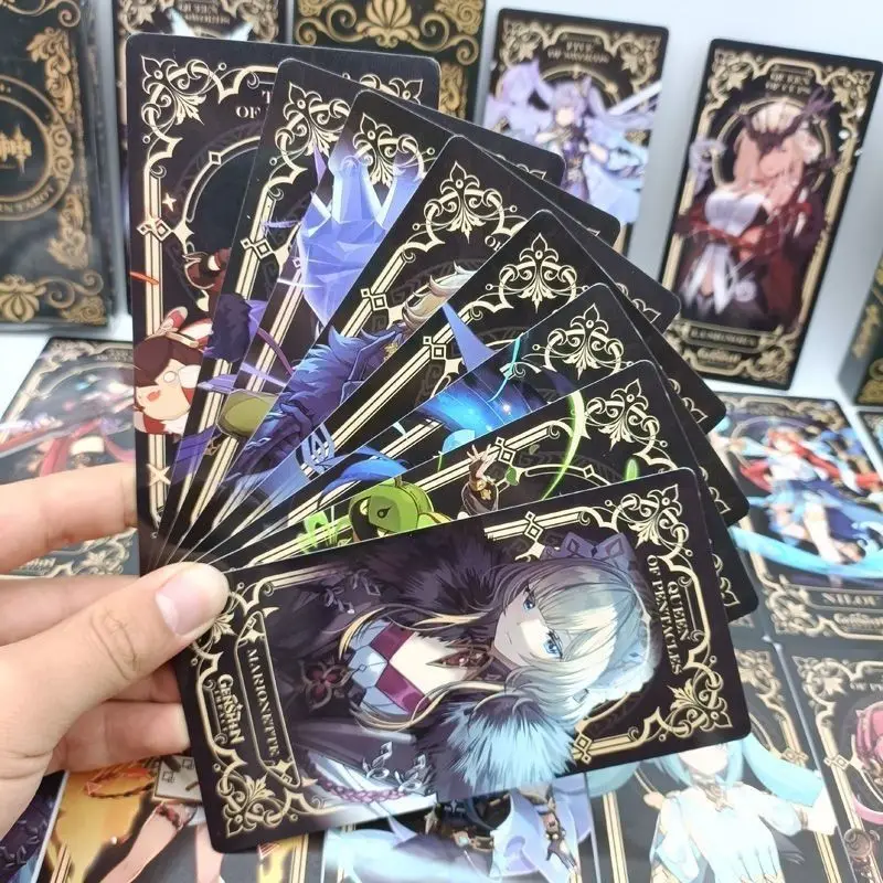 Genshin Impact Tarot-Style Collection Cards Trading Game Cards Popular Characters Limited Edition Anime Collectible Gift