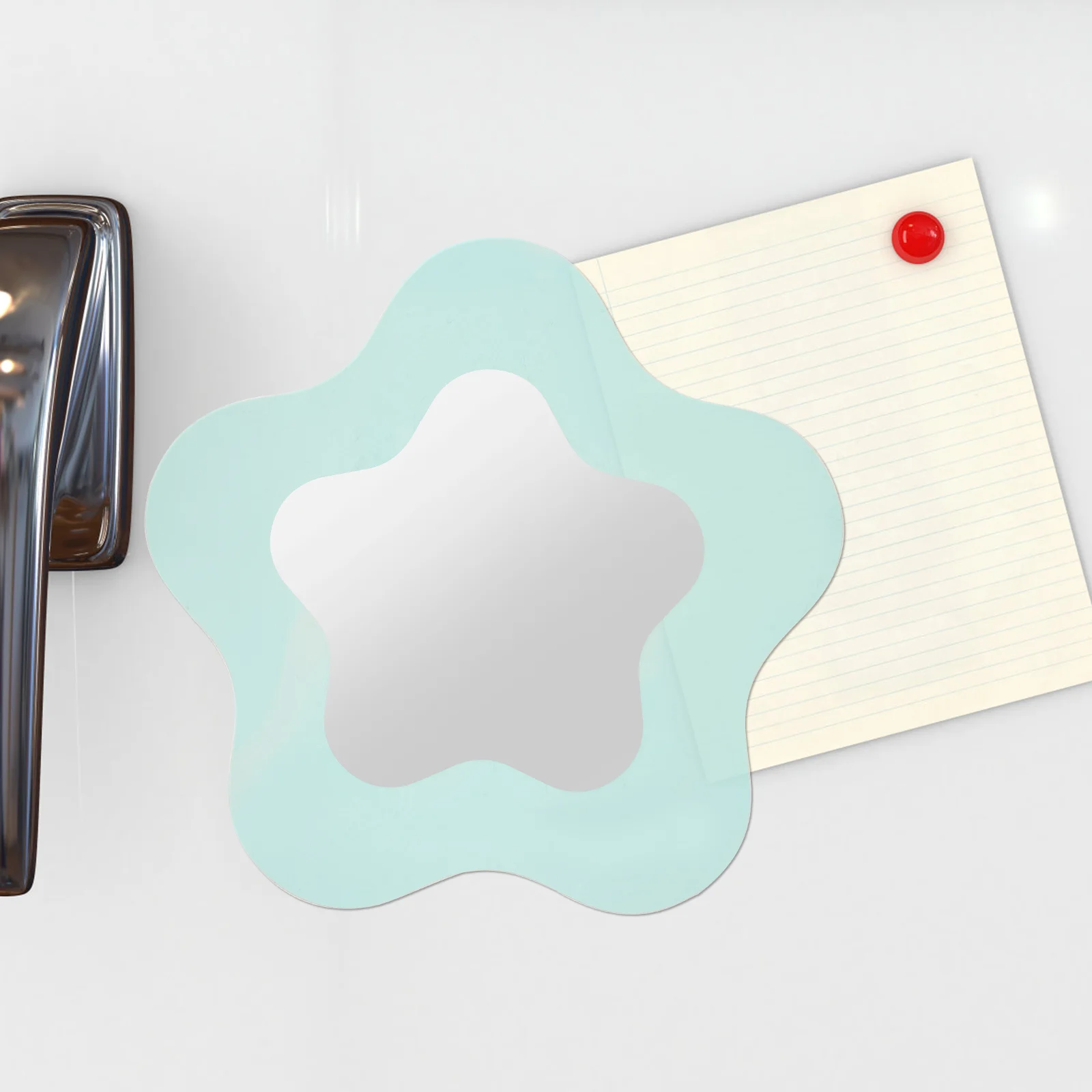 Specchio magnetico per armadietto da viaggio in acrilico per mini frigorifero estetico senza cornice