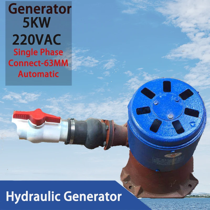 

China Factory 220V 3 phase 3KW Oblique Impact Hydraulic Water Generator Hydraulic Generators Kit 3000W Water Turbine