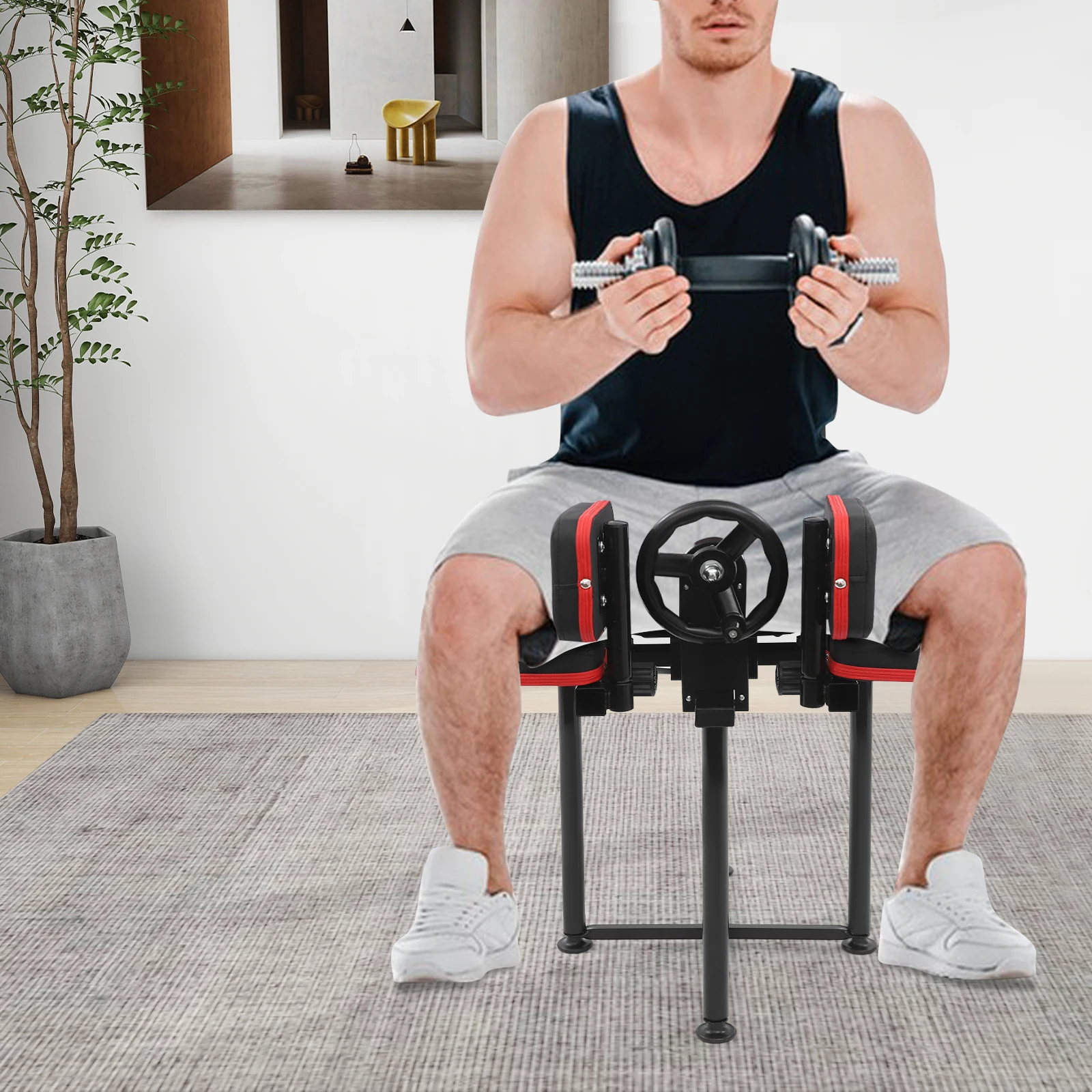 Flexibele trainer voor thuisgebruik, verstelbare splitstrekker voor dansers & gymnastiektraining met beenextensiefunctie