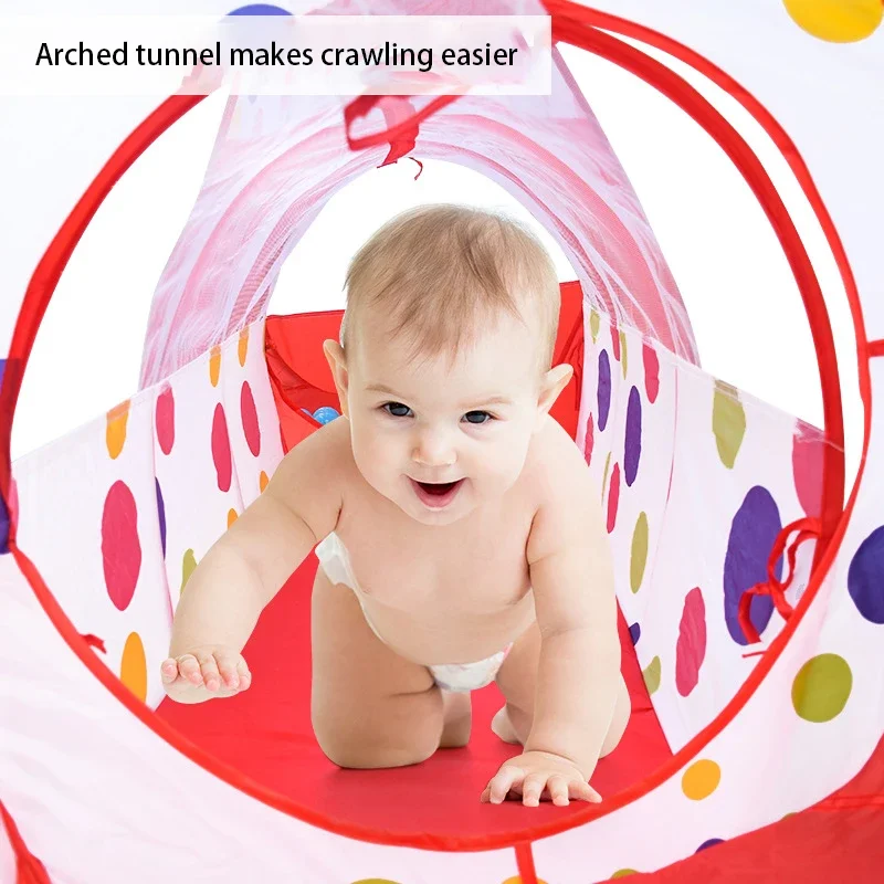 IMBABY-tienda plegable 3 en 1 para piscina de bolas, túnel para niños, parque infantil, túnel para gatear, parque infantil, juegos corral, valla