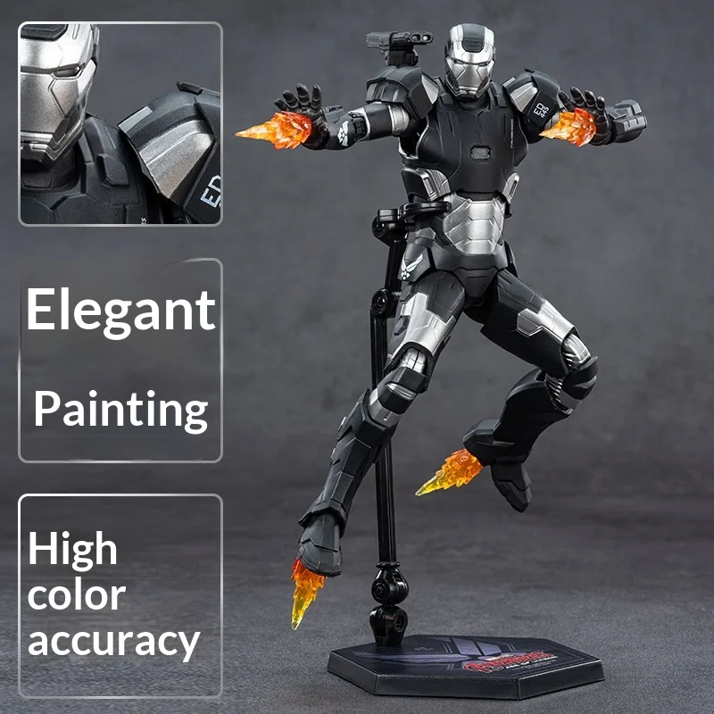 Zhongdong Marvel War Machine Mk2 Action Figure Collectible Model Movable Joints Desktop Display Gift For Adult Marvel Fans - view 2