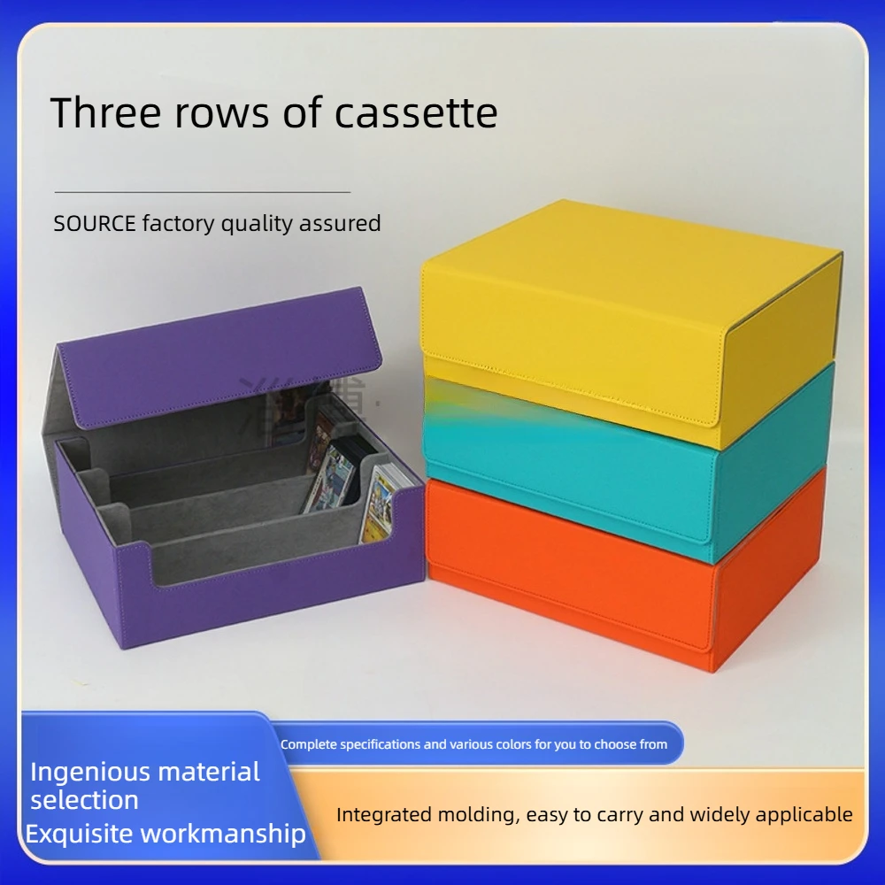 Three Rows Game Card Box Star Truck Collection Box Cartoon Board Game Magnetic Card Storage Box Extra Gift Card Brick Card Film