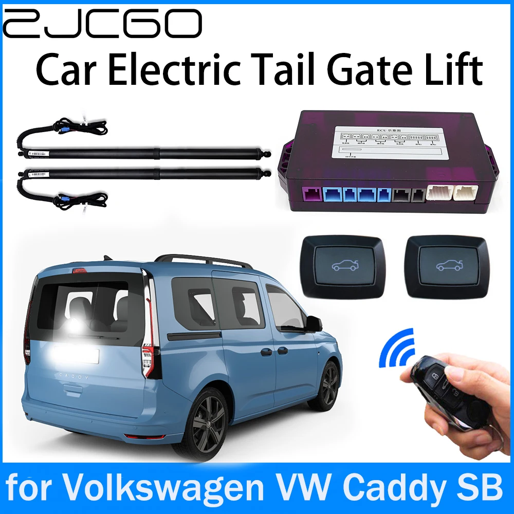 ZJCGO Power Trunk Electric Suction Tailgate Intelligent Tail Gate Lift Strut for Volkswagen VW Caddy SB 2020~2024