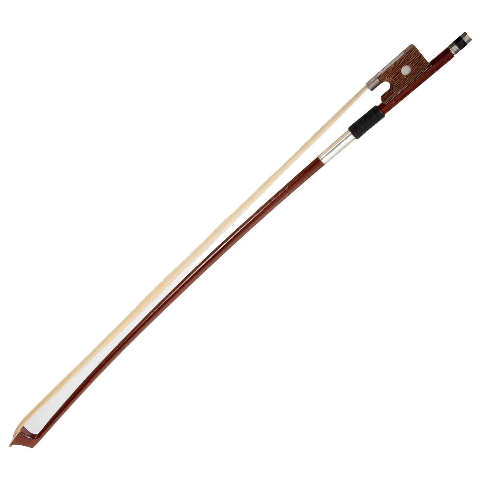 

1/8 Size Violin Bow Ebony Wood Natural Horsehair For Student Practice Replacement Well Balanced Wooden Violin Bow Instrument