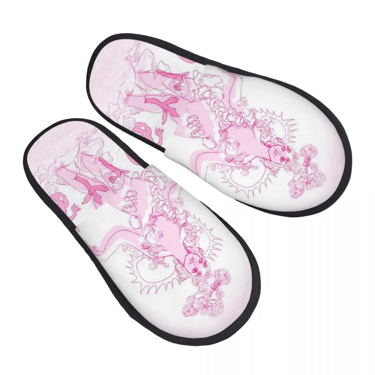 Custom Print Women Melanies Tour Martinezs House Slippers Cozy Warm Memory Foam Fluffy Slipper Indoor Outdoor Shoes