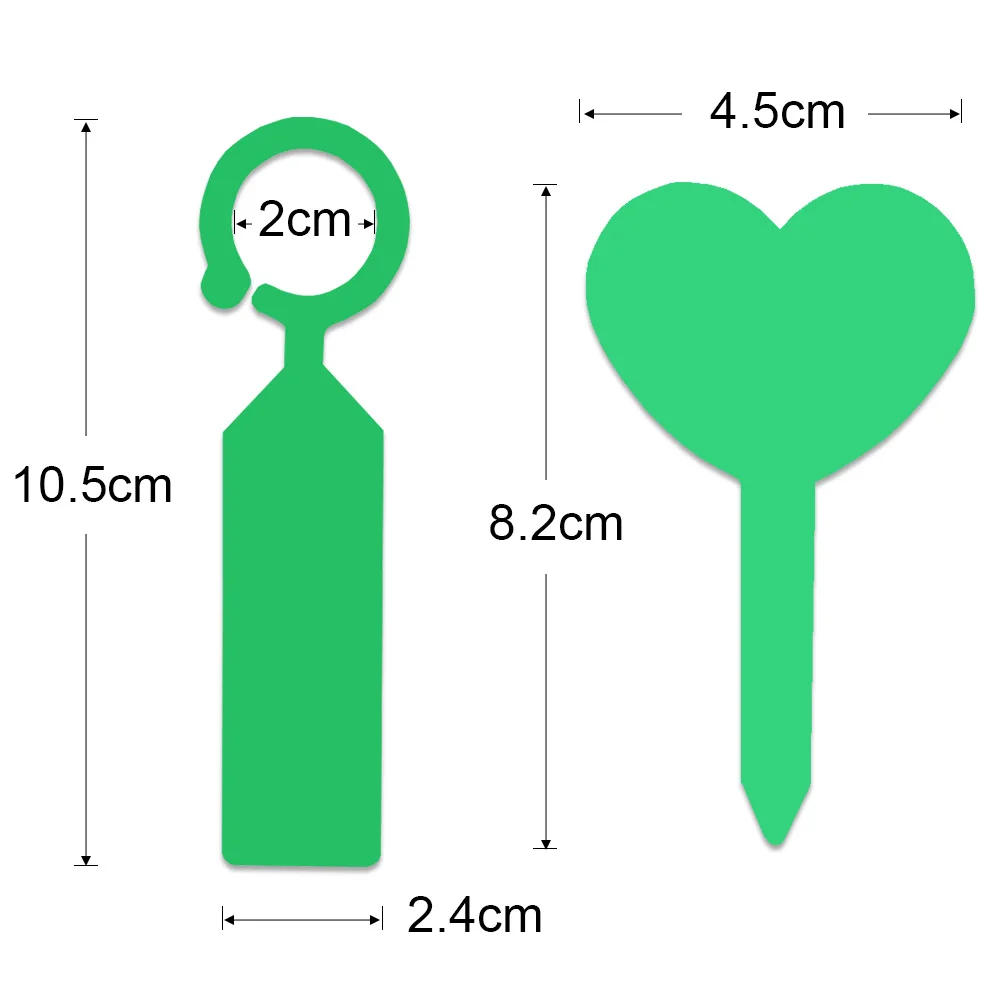 50-100PCS Ring Hanging Plant Lables Garden Pot Tree Markers Plastic Waterproof Thickened Hook Tag Classification Decoration Sign