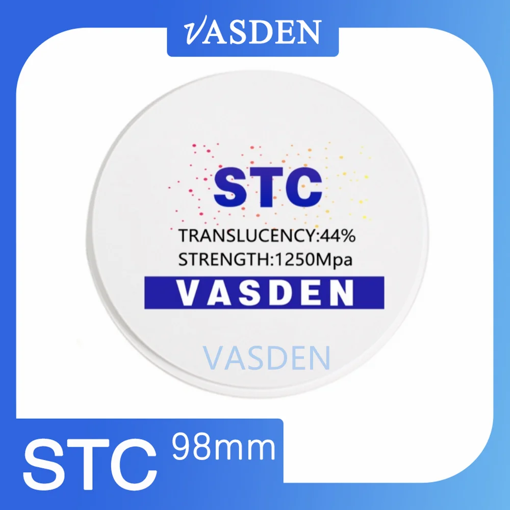 Imagem -04 - Bloco Dental da Zircônia do Laboratório Disco Branco da Zircônia Came Branca de Vita Materiais Dentais 16 Cores St-c st 98*1025 mm b1 b2 b3 16 Cores