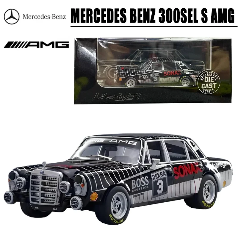 Liberty64 1/64 Mercedes Benz 300SEL S AMG BOSS #3 Alloy Toy Motor Vehicle Diecast Metal Model Gifts