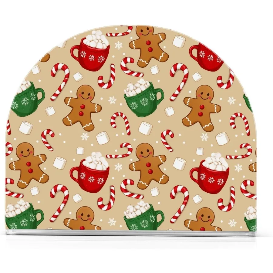 

pkin Holder for Tables Christmas Ginger Man Acrylic pkins Holder Snowflakes Freestanding Tissue Dispenser Box for Kitchen Dinin