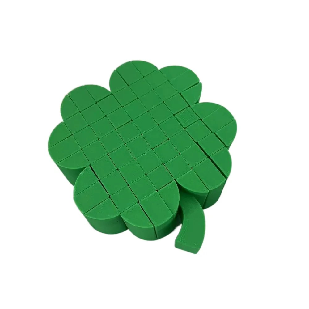 

Pixel 3D Printed Four Leaf Clover Active Multi-jointed Four Leaf Clover Colorful Simulation 3D Articulated Leaf