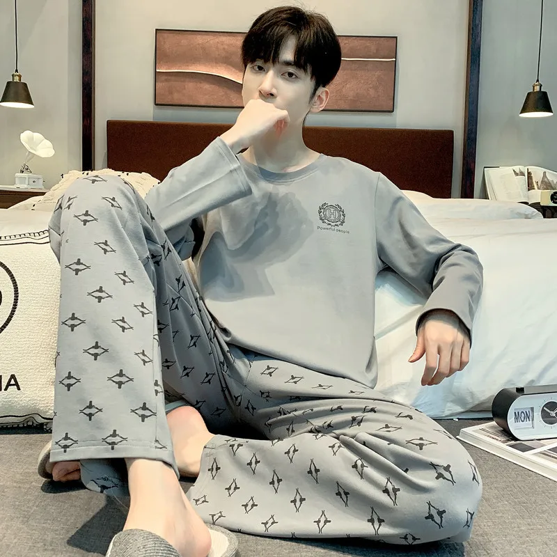 

Menswear Clothing Men's Sports Suit Homewear Pajamas Youth Clothes Y2K Casual Wear New Full Man Tracksuit Sweats Workout Set