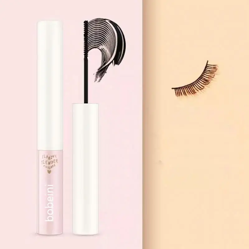 Mascara Ultra-fin pour les cils, épais et allongés, résiste à l'eau, ne tache pas, bouclage naturel, noir, brosse fine, maquillage