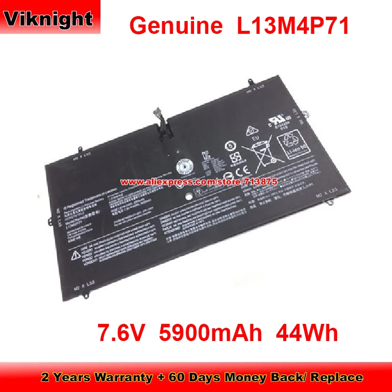 

Genuine 7.6V 44Wh L13M4P71 Battery L14S4P71 for Lenovo yoga3 pro-1370 Yoga 3 pro 1370 80HE Pro-5Y71 Pro-I5Y51 Pro-I5Y70