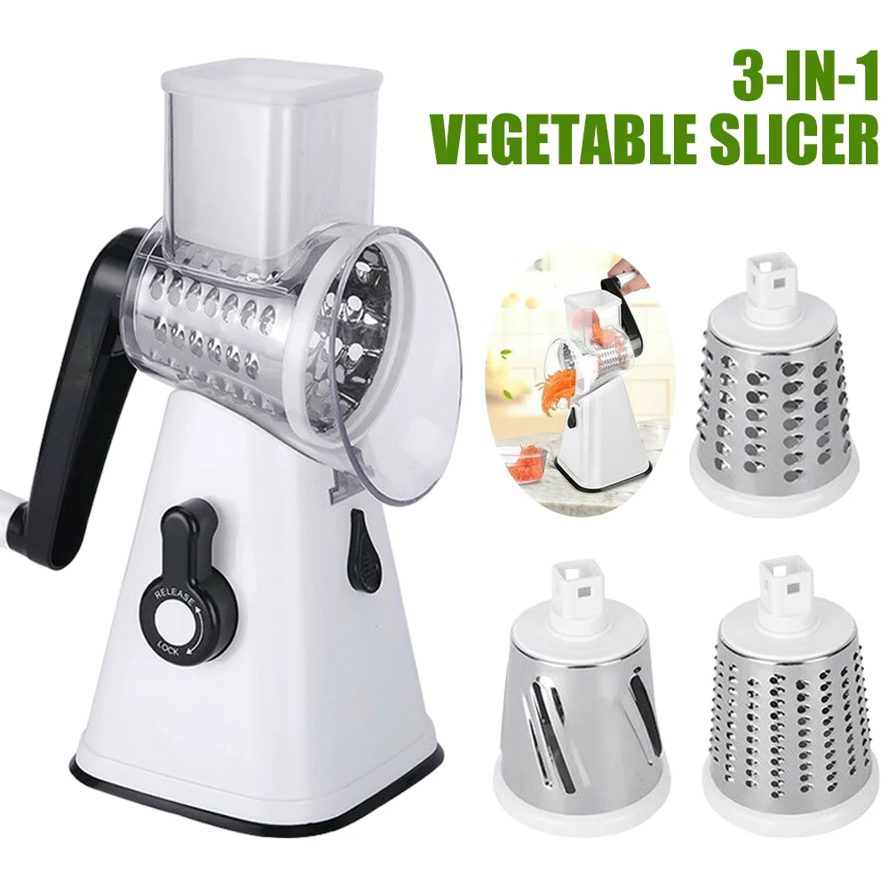 

Multi-function Drum Vegetable Chopper Manual Vegetable Cutter & Slicer Pressed Vegetable Grinder Food Shredder Kitchen Accessori