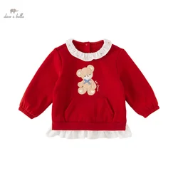 Dave Bella 2025 New Autumn Winter Girls Baby Children Top Sweatshirt Casual Fashion Cute Sweet Pullover Outdoor Party DB4238232