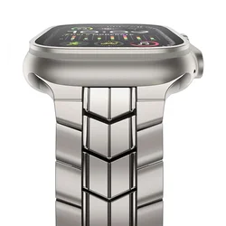 Titanium Band for Apple Watch Ultra 2 49mm series 9 45mm 42 44mm Bracelet Correa Strap iWatch ultra 10 9 8 7 6 5 4 se 41 38 40mm
