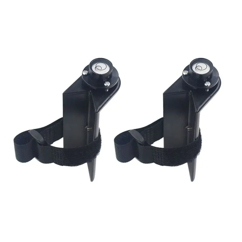 A19F-2X Centering Pole Carbon Fiber Pole Leveler Bubble Assembly Right-Angle Level Strap Portable Vertical Level Black