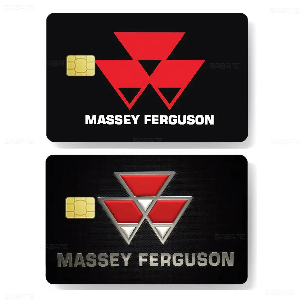 M-Massey F-Ferguson Credit Card Skin Stickers for VISA Bank Card Transportation Card Waterproof Sticker Anti-scratch Women Gift