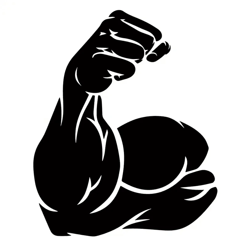 Show Off Your Bodybuilding Pride with These Stylish Muscle Sports Fitness Car Stickers!