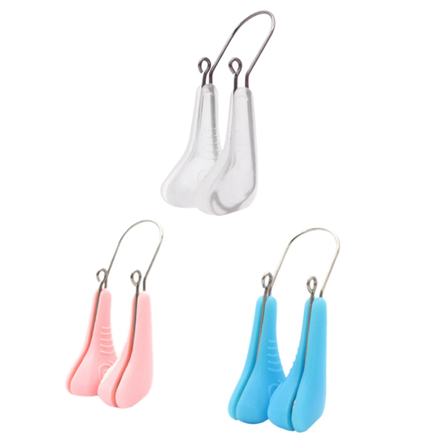 

B89B-3 шт. мягкий волшебный силиконовый формирователь носа, подъемный зажим, корректор формирования носового моста, массажер для похудения, инструменты, прозрачный