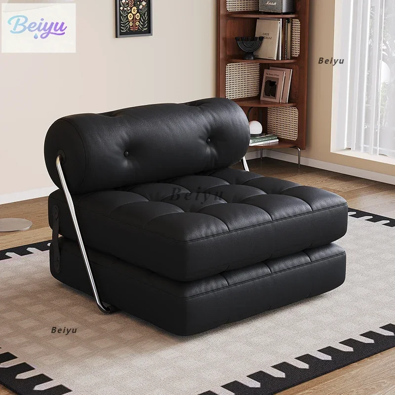 

Single folding dual-purpose sofa bed Taji TAJT lazy tofu block module small apartment living room leather sofa