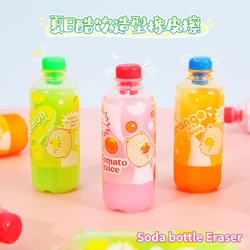 Creative Soda bottle shape PVC Eraser Cartoon Cute rubber eraser Student Drawing pencil eraser school Stationery supplies