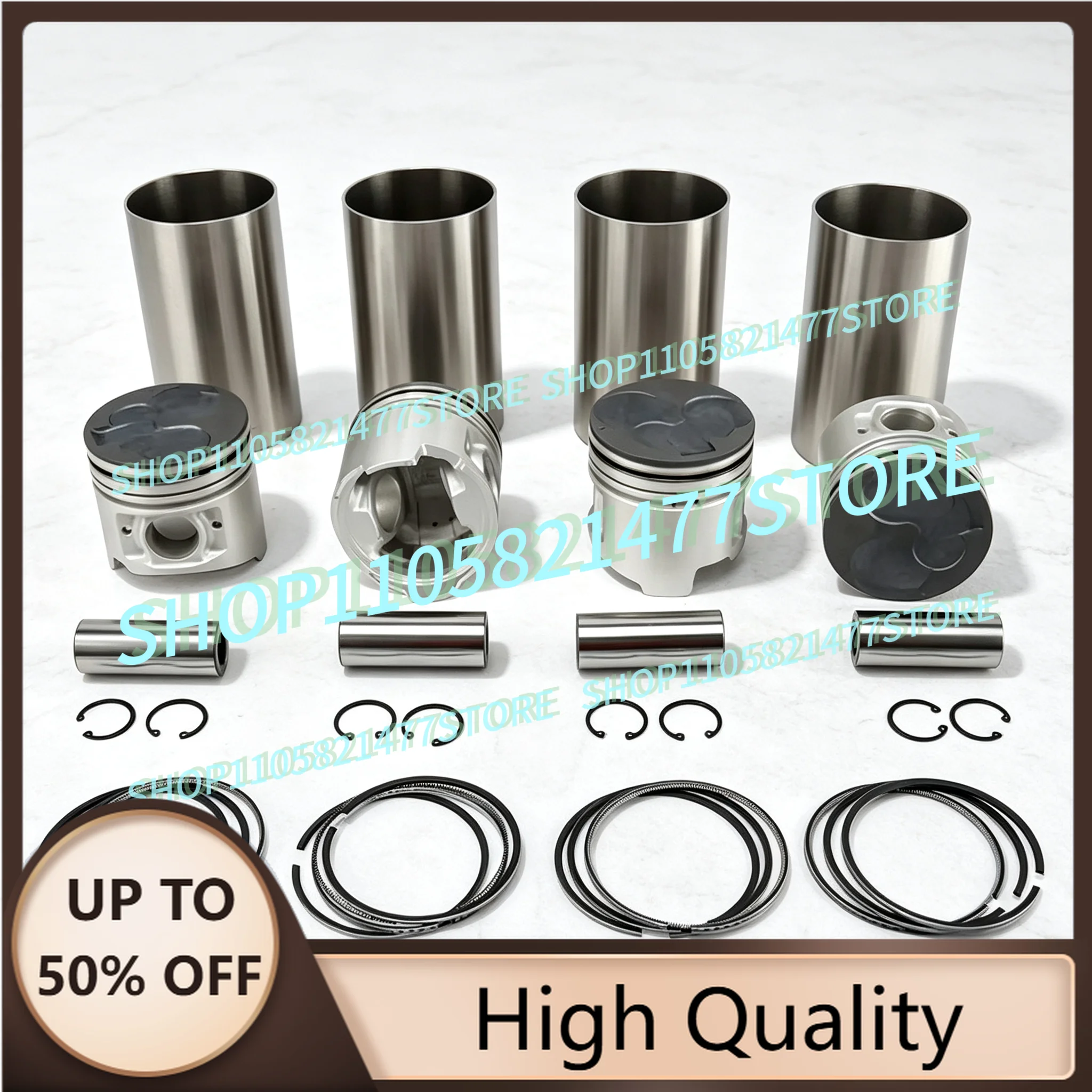 4M40 Overhaul Rebuild Kit For ME200688 95*2.3DK+2+4mm Cylinder Liner Piston Ring Engine Full Gasket Kit Set Parts
