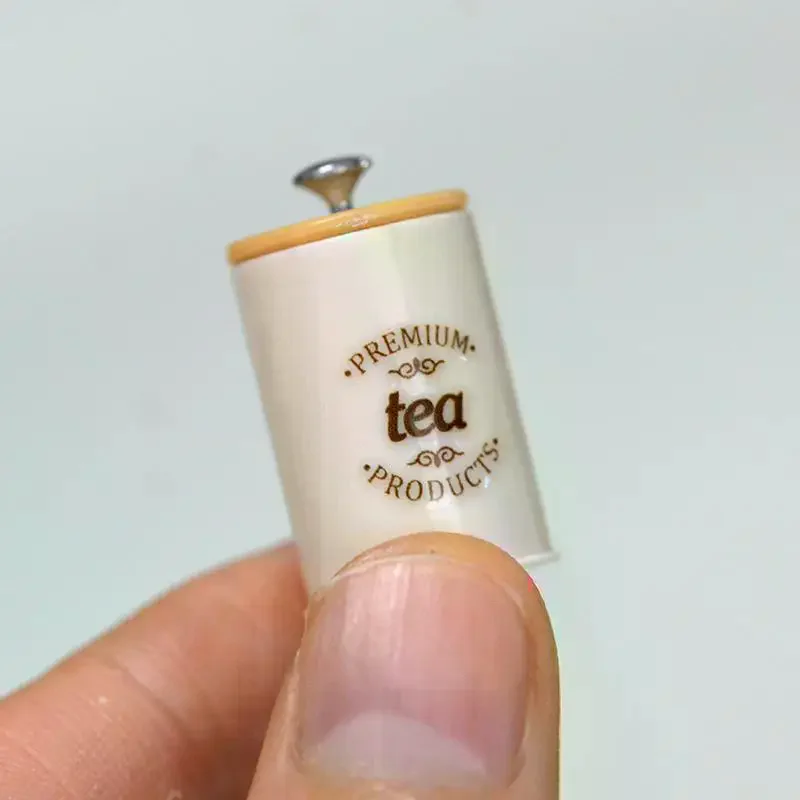 3 قطعة دمية محاكاة الشمال تخزين جرة نموذج المطبخ التخزين المنظم صندوق الحلوى مصغرة الغذاء واللعب علب السلع الجافة