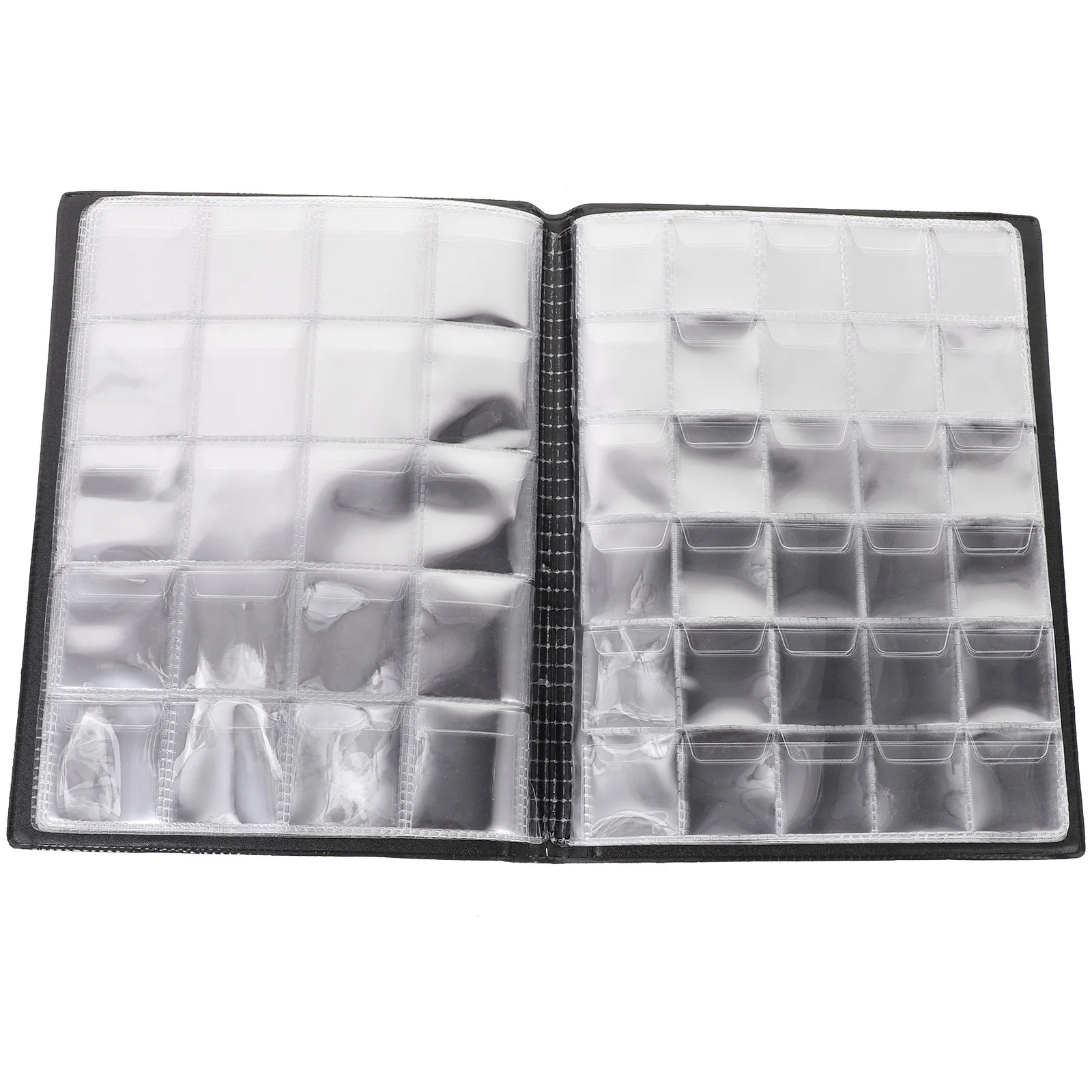 สมุดสะสมเหรียญ 250 เหรียญ 10 หน้า แบบตารางผสม ช่องใสสำหรับเหรียญที่ระลึก สมุดสะสมของสะสม ของขวัญสำหรับนักสะสม