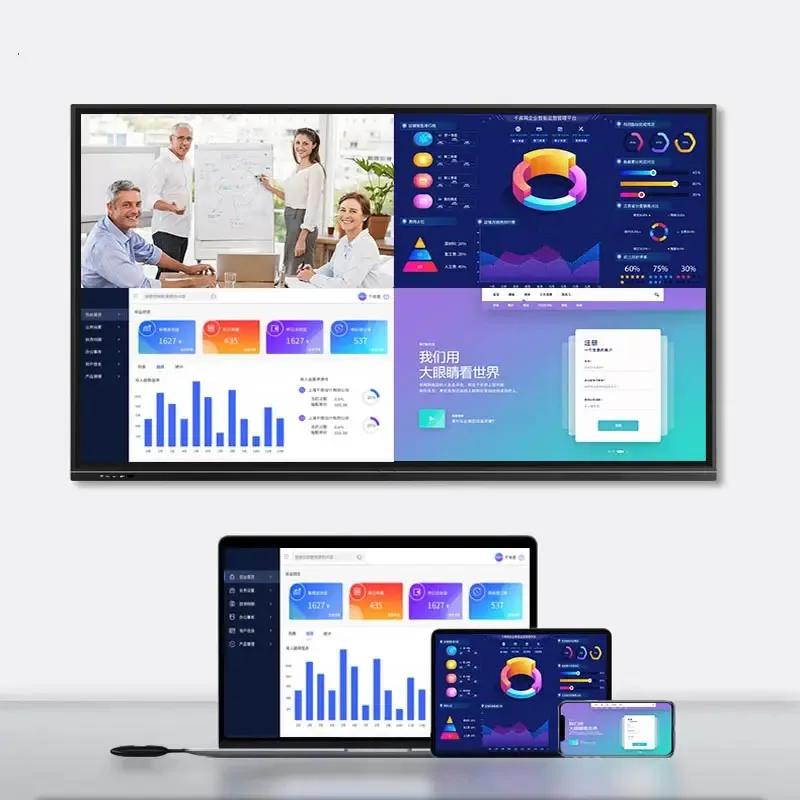 

86-дюймовая умная портативная интерактивная сенсорная панель для детского образования, электронная доска с сенсорным экраном на палец, дизайн доски