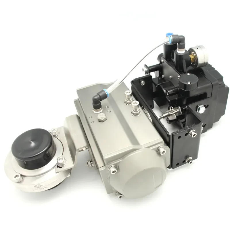 Electric Stainless Steel Pneumatic Butterfly Valve 1/2