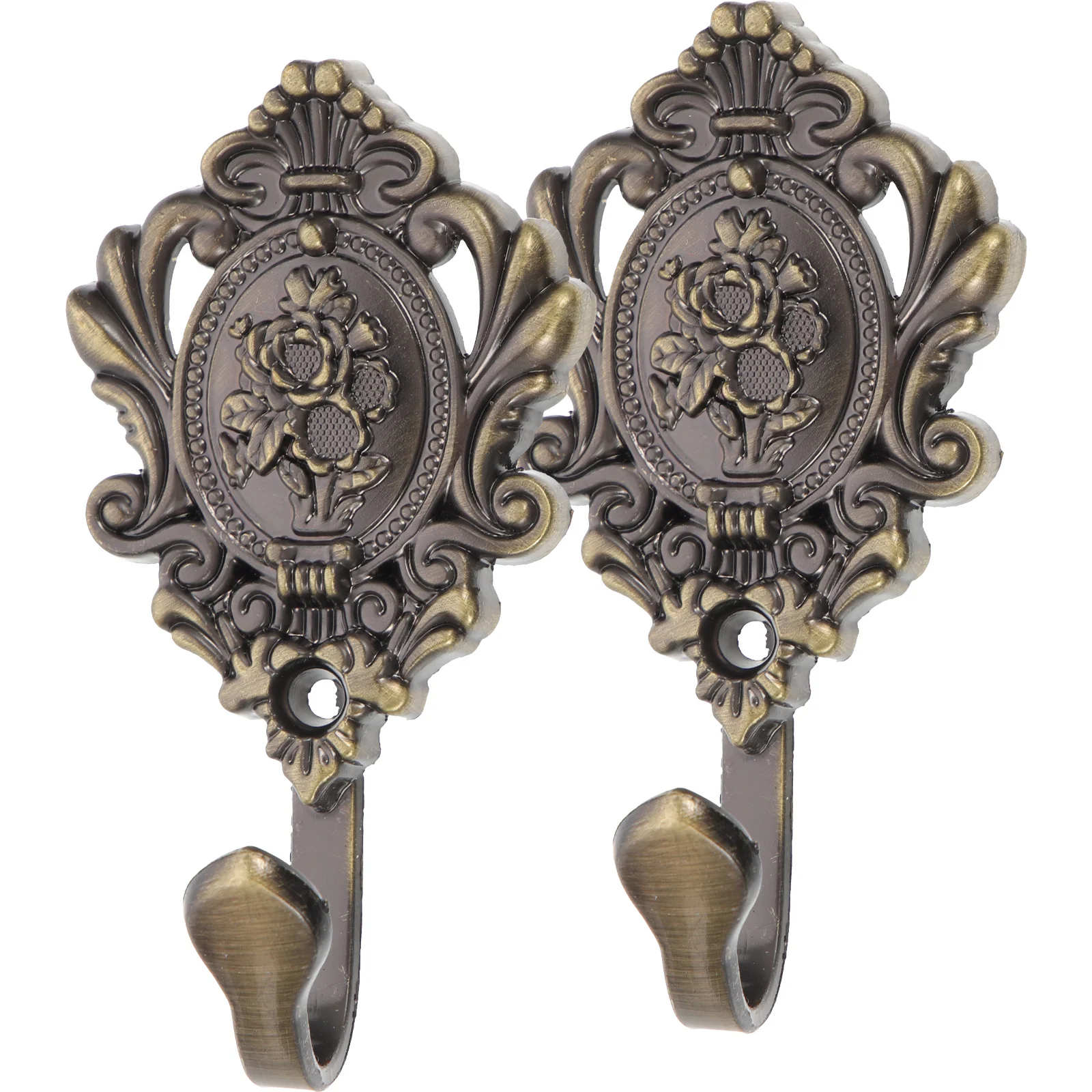 2 قطعة ستارة من سبائك الزنك عوائق تصميم الورد خمر الستائر تيباكس النمط الكلاسيكي لهجة المنزل الستار العائق #4