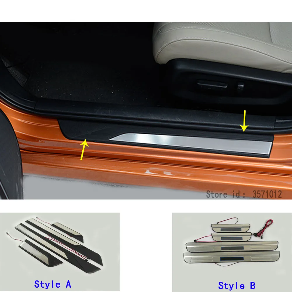 

Car Steel/Plastic Pedal Door Sill Scuff Plate Frame External Threshold Stick For Honda Civic 10th 2016 2017 2018 2019 2020 2021