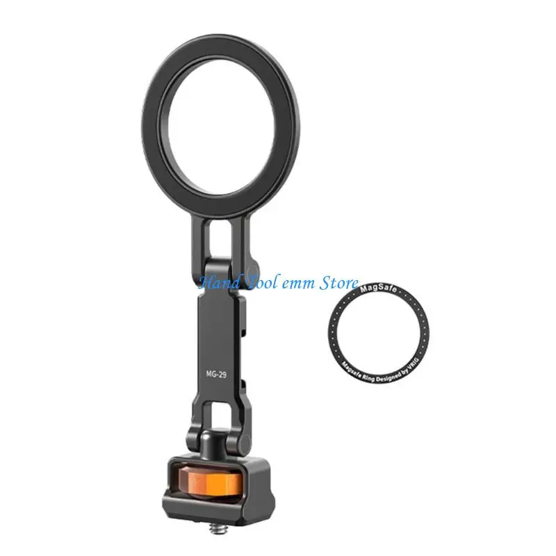 H37F Rotatable Smartphone Support with Cold Shoe Adapters Suitable for Microphones Mount