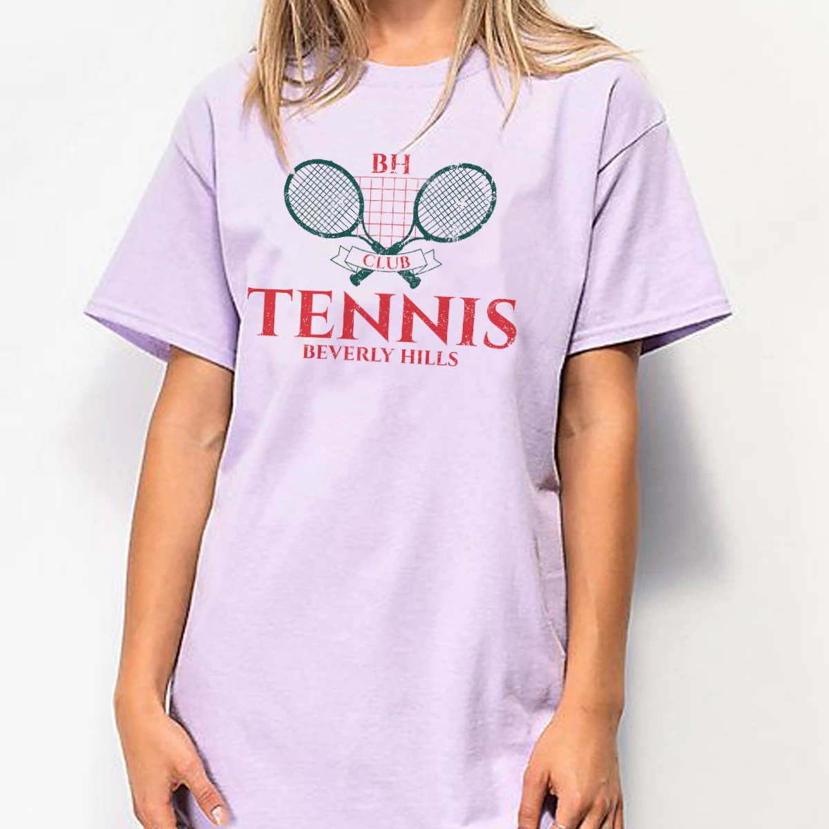 American Malibu Tennis Club Women Y2K Pink T Shirts For Female Short Sleeve Loose Cotton Summer Casual Printing Tees